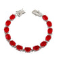 Red Swarovski Crystal Bracelet UK – Sterling Silver Tennis Bracelet | Rose Joy