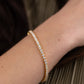 3mm Moissanite Gold Tennis Bracelet UK – Vermeil Sterling Silver | Rose Joy