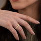 Marquise Moissanite Band Ring UK – Gold Vermeil Half Eternity | Rose Joy