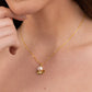 Aurélia Pearl Fan Necklace — Gold Vermeil on Sterling Silver