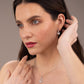Freshwater Pearl Drop Earrings UK | Moissanite Teardrop Silver | Rose Joy