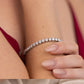 4mm Moissanite Tennis Bracelet UK – Sterling Silver, Rhodium Plated | Rose Joy