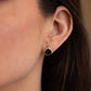 Garnet Stud Earrings UK – Moissanite Halo, Gold & Silver | Rose Joy