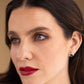 Garnet Stud Earrings UK – Moissanite Halo, Gold & Silver | Rose Joy