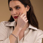Red Stone Tennis Bracelet UK – Sterling Silver Halo Bracelet | Rose Joy