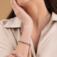 Red Stone Tennis Bracelet UK – Sterling Silver Halo Bracelet | Rose Joy