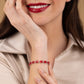 Red Swarovski Crystal Bracelet UK – Sterling Silver Tennis Bracelet | Rose Joy