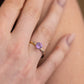 Valencia Amethyst Ring — Two-Tone Sterling Silver & Rose Gold