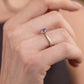Valencia Amethyst Ring — Two-Tone Sterling Silver & Rose Gold
