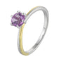 Valencia Amethyst Ring — Two-Tone Sterling Silver & Rose Gold