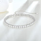 4mm Moissanite Tennis Bracelet UK – Sterling Silver, Rhodium Plated | Rose Joy