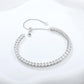 4mm Moissanite Tennis Bracelet UK – Sterling Silver, Rhodium Plated | Rose Joy