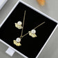 Aurélia Pearl Fan Necklace — Gold Vermeil on Sterling Silver