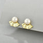 Aurélia Pearl Fan Earrings — Gold Vermeil on Sterling Silver