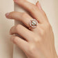 Green Moissanite Eclipse Ring