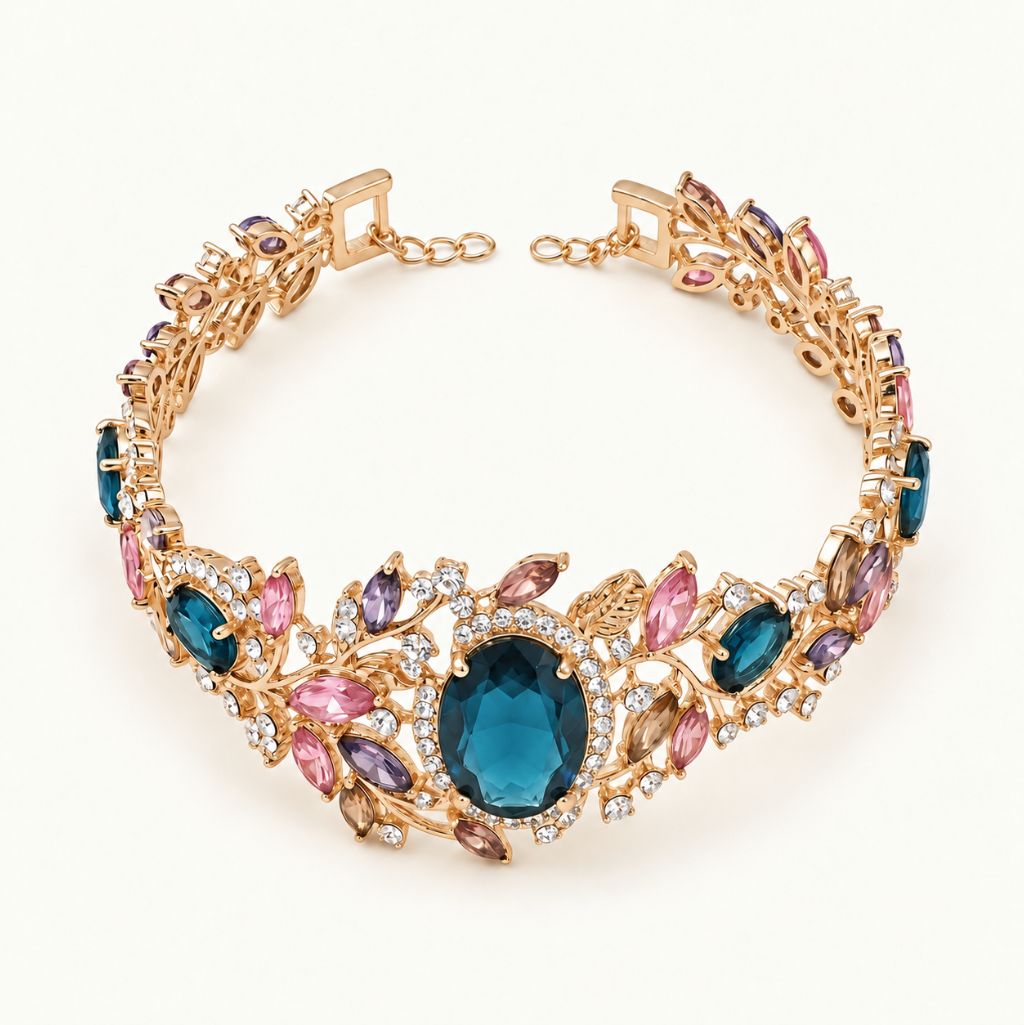 Floraison de Minuit Statement Bracelet